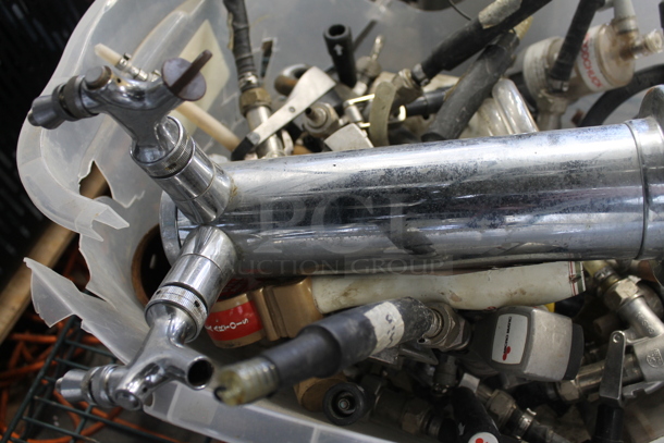 ALL ONE MONEY! Lot of 2 Tap Beer Tower and Various Couplers and Hose Pieces - Image 4 of 5