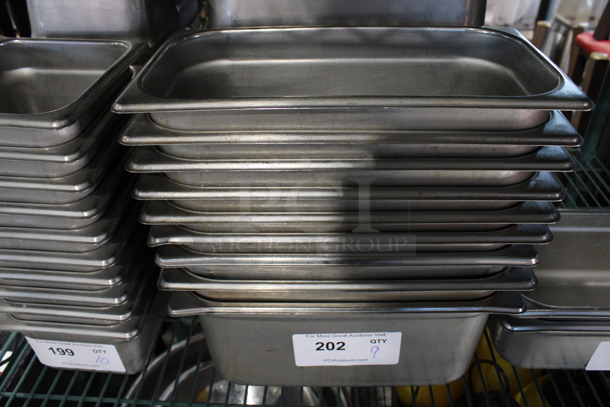 6 Stainless Steel 1/3 Size Drop In Bins. 1/3x6. 6 Times Your Bid!