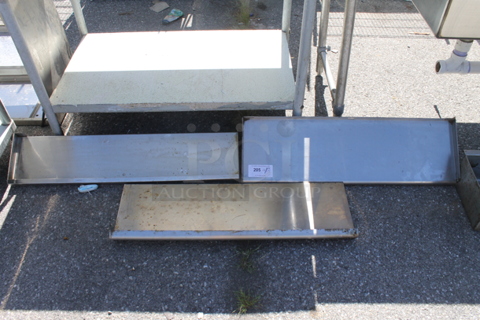 3 Stainless Steel Shelves. 3 Times Your Bid!