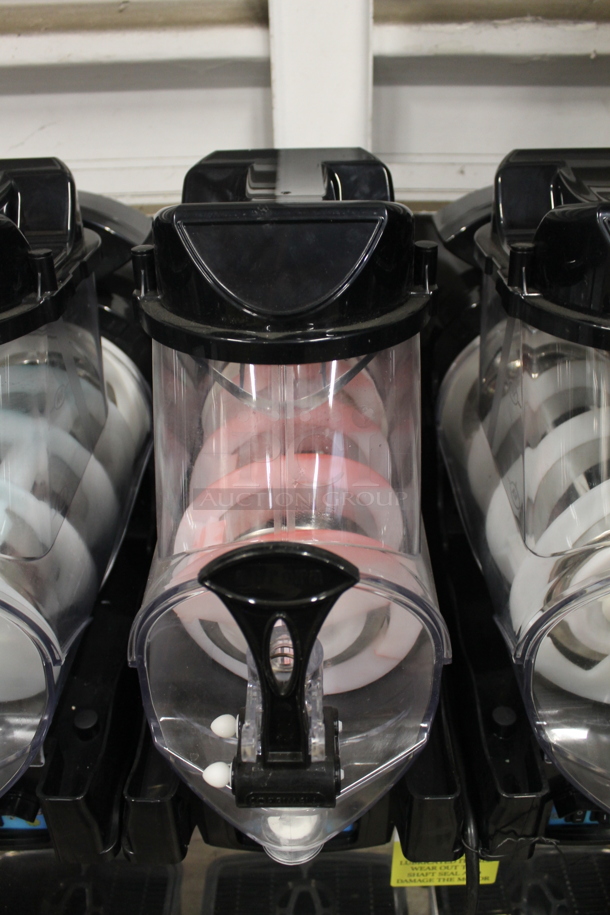 LIKE NEW! Carnival King Aurora 3 Commercial Stainless Steel Electric Countertop Triple Bowl Frozen Beverage Dispenser. 120V. Tested And Working!  - Image 7 of 12