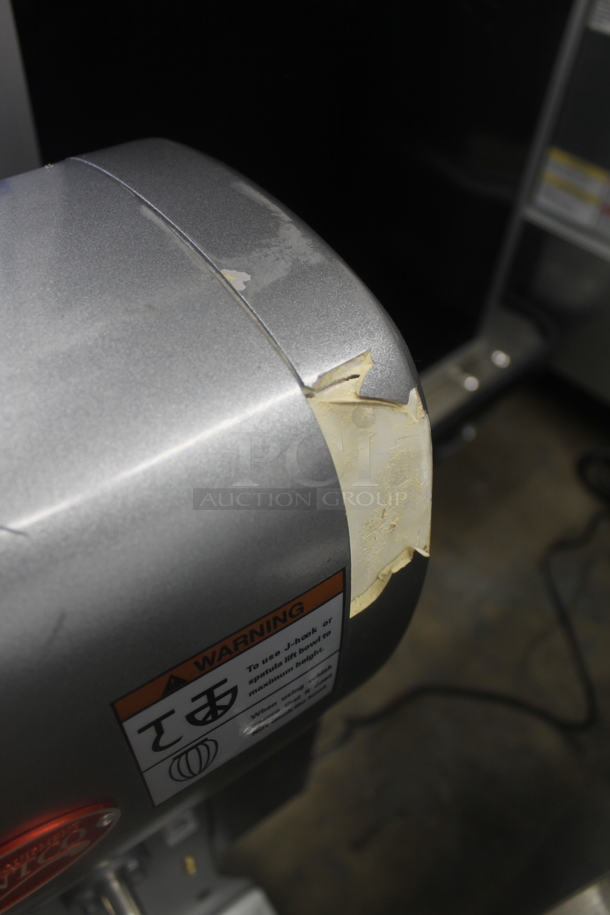 BRAND NEW SCRATCH AND DENT! 2022 Avantco 177MX20H Metal Commercial Countertop 20 Quart Planetary Dough Mixer w/ Stainless Steel Mixing Bowl, Bowl Guard, Dough Hook, Paddle and Whisk Attachments. 120 Volts, 1 Phase. Tested and Working! - Image 6 of 6