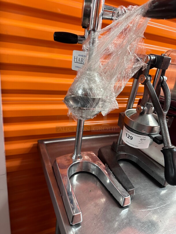 Clean! Assorted Commercial Cast Aluminum Black Lever Pull Citrus Press Heavy Duty NSF  - Image 3 of 6