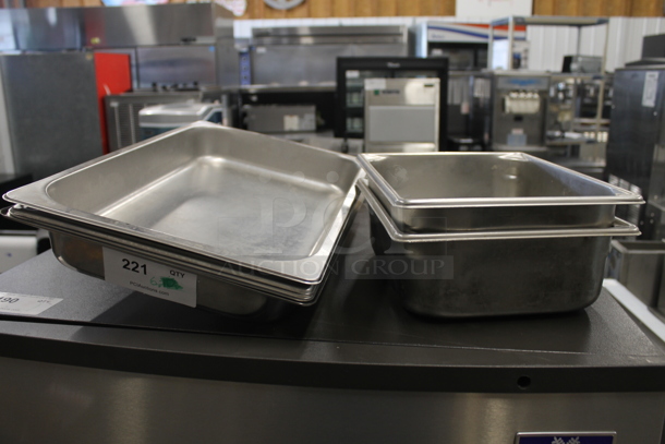 6 Steel Drop-In Bins In Two Sizes. 6 Times Your Bid! 