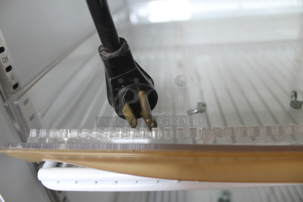 Habco SE12 Metal Commercial Single Door Reach In Cooler Merchandiser w/ Poly Coated Racks. 115 Volts, 1 Phase. Tested and Working! - Image 6 of 6