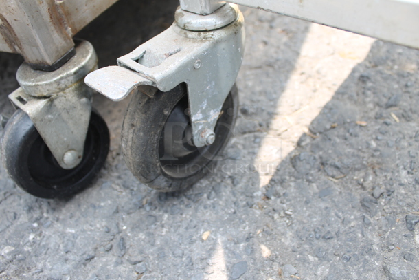 Commercial Aluminum Mobile Sheet Pan Rack On Commercial Casters.  - Image 3 of 3