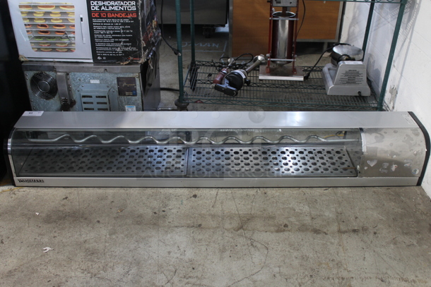 Yoshimasa YMSC7 R/L Stainless Steel Commercial Countertop Sushi Display Case Merchandiser. 115 Volts, 1 Phase. Cannot Test Due To Cut Power Cord - Image 1 of 6