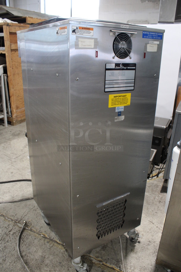 2013 Electro Freeze Model SL500-132 Stainless Steel Commercial Water Cooled Floor Style 2 Flavor w/ Twist Soft Serve Ice Cream Machine on Commercial Casters. 208-230 Volts, 3 Phase. 22x32x59 - Image 8 of 9