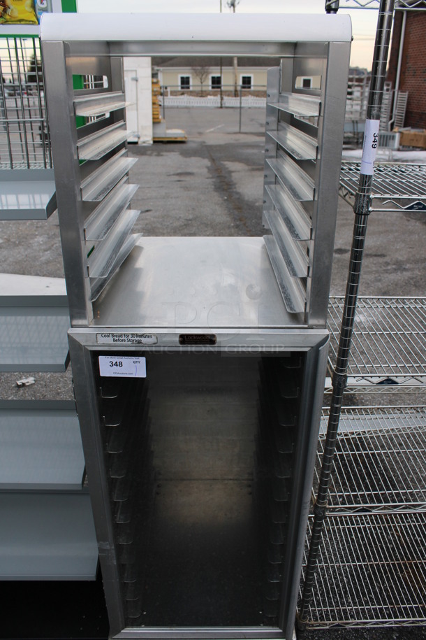 Lockwood Metal Commercial Pan Transport Rack on Commercial Casters. 22x30x71