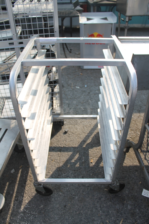 Commercial Stainless Steel Half Height Sheet Pan Rack on Commercial Casters.  - Image 1 of 3
