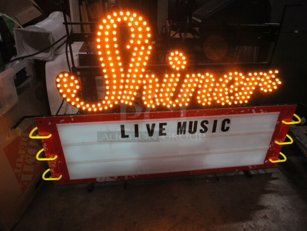 One AWESOME Lighted SHINER Menu Board, This Board Will Hold 4 Inch Letters/Numbers. 60X38