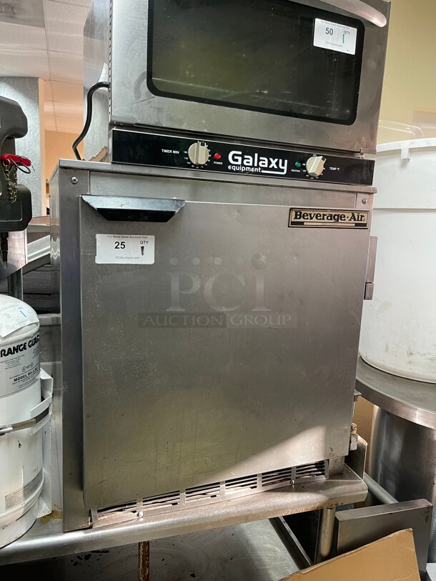Working! Beverage Air UCR26HC 26 inch W Undercounter Commercial Refrigerator w/ (1) Sections & (1) Door, 115v NSF Tesed and Working! - Image 1 of 4