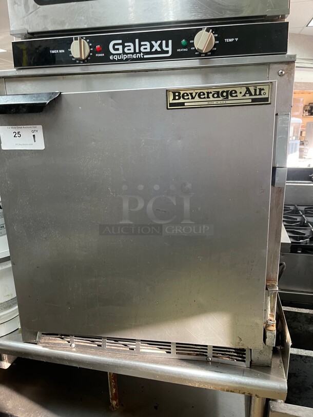 Working! Beverage Air UCR26HC 26 inch W Undercounter Commercial Refrigerator w/ (1) Sections & (1) Door, 115v NSF Tesed and Working! - Image 3 of 4