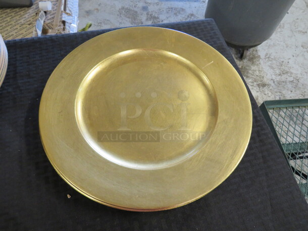 13 Inch Gold Charger. 2XBID