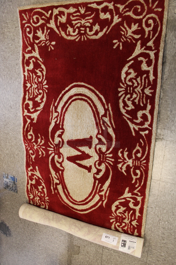 Trans Ocean 2144/24W Christmas Pattern Red and Tan Decorative Polyester, Acrylic Area Rug - Image 5 of 9