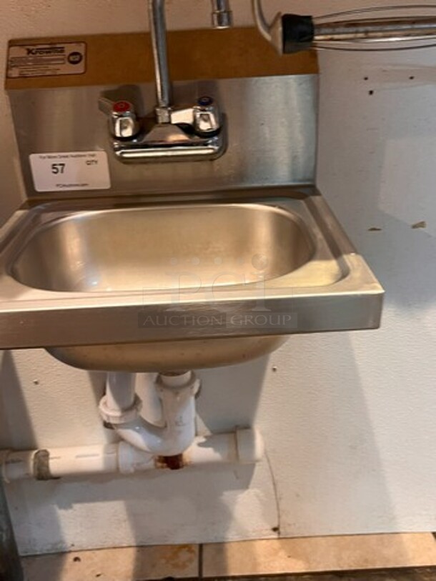 Stainless Steel Hand Wash Sink. Faucet NOT Included
**LABOR FOR REMOVAL ADDITIONAL FEE, CONTACT MISSOURI DIVISION FOR LABOR QUOTE OR ADDITIONAL QUESTIONS. - Image 2 of 2