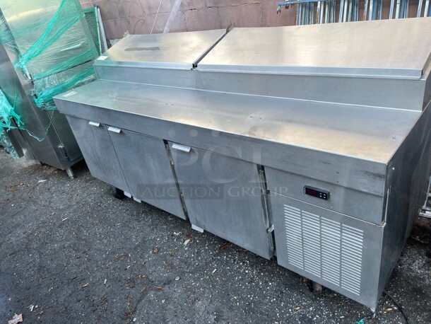 Wow! Traulsen VPS90S 90in 12-Pan Commercial Refrigerated Pizza Table NSF 115 Volt Tested and Working - Image 3 of 9
