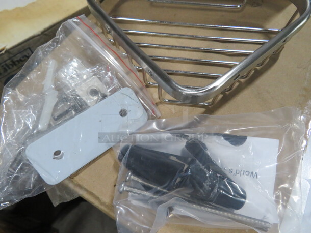 NEW Wingits Stainless Steel Corner Soap Basket. 2XBID - Image 2 of 3