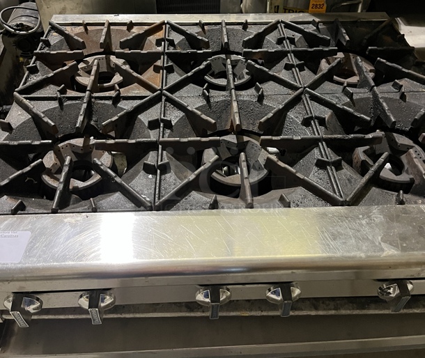 Radiance 6 Burner Range Top, Nat. Gas, Tested & Working! - Image 2 of 2