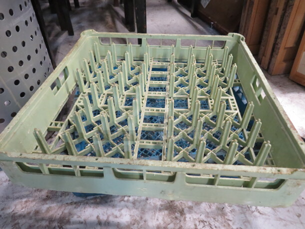 One Green Dishwasher Rack.