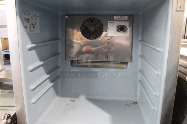 2014 Delfield 406-STAR-CCT Stainless Steel Commercial Single Door Undercounter Cooler on Commercial Casters. Door Needs To Be Reattached. 115 Volts, 1 Phase. Tested and Working! - Image 6 of 8