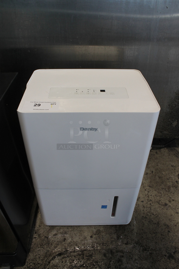 BRAND NEW SCRATCH AND DENT! Danby Premiere DDR070BBWDB 70 Pint Energy Star Direct Drain Dehumidifier. 115 Volts, 1 Phase. Tested and Working! - Image 1 of 7