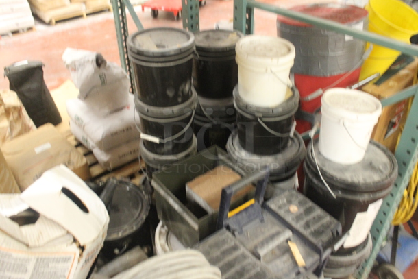 ALL ONE MONEY! PALLET LOT of Various Items Including Poly Buckets and Metal Units. BUYER MUST REMOVE. - Image 8 of 8