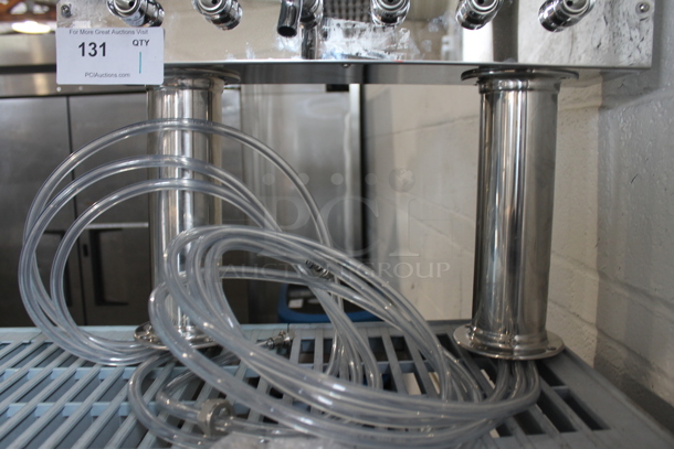 BRAND NEW SCRATCH AND DENT! Tallos Stainless Steel Commercial 6 Head Beer Tower. - Image 3 of 6