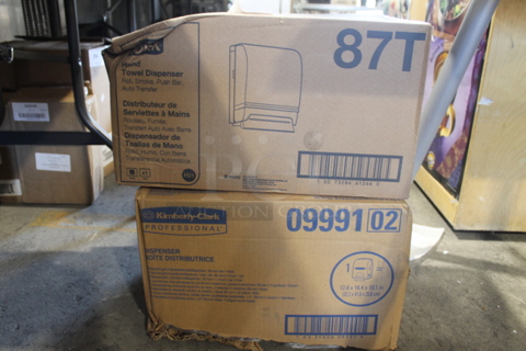 2 Various Paper Towel Dispensers; Tork 87T and Kimberly Clark 09991. 2 Times Your Bid!