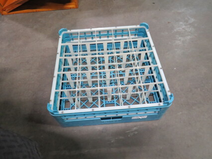 One Blue Dishwasher Rack.