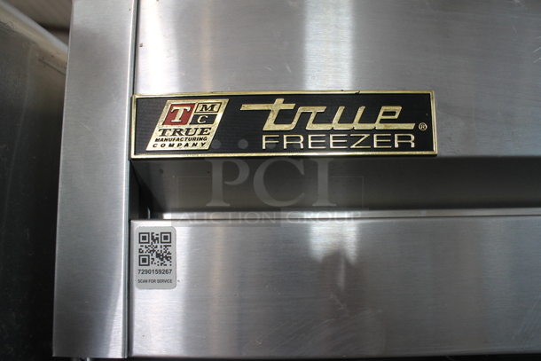 2013 True T-49F ENERGY STAR Stainless Steel Commercial 2 Door Reach In Freezer w/ Poly Coated Racks on Commercial Casters. 115 Volts, 1 Phase. Tested and Working! - Image 3 of 8