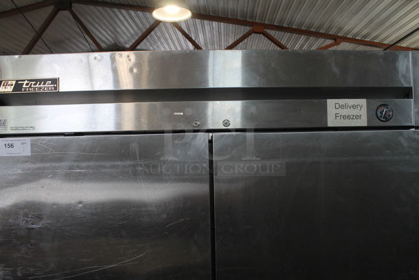 2013 True T-49F ENERGY STAR Stainless Steel Commercial 2 Door Reach In Freezer w/ Poly Coated Racks on Commercial Casters. 115 Volts, 1 Phase. Tested and Working! - Image 2 of 9