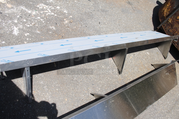 BRAND NEW! Stainless Steel Wall Mount Shelf. - Image 3 of 4