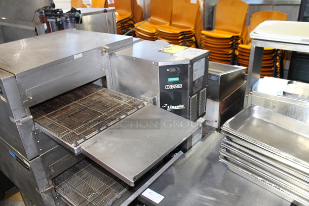 2 Lincoln Impinger 1116-000-A Stainless Steel Commercial Natural Gas Powered Conveyor Pizza Oven on Commercial Casters. 2 Times Your Bid! - Image 4 of 7