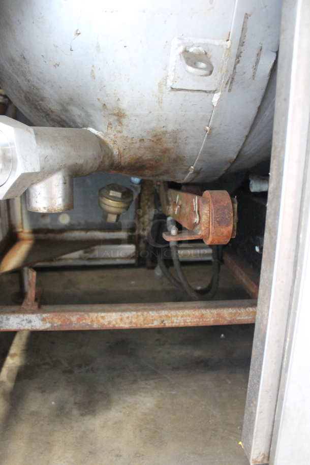 Vulcan Hart VDMT-40 Stainless Steel Commercial Floor Style Direct Steam Powered Steam Kettle. - Image 7 of 8