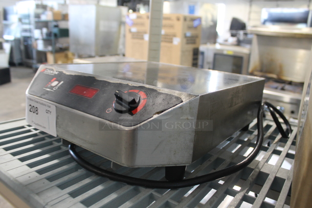 2016 CookTek MC3500 Stainless Steel Commercial Countertop Electric Powered Single Burner Induction Range. 120 Volts, 1 Phase.
 - Image 2 of 7