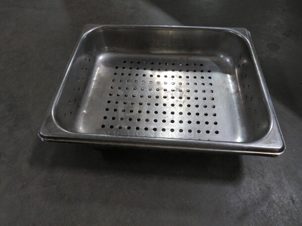 1/2 Size 2.5 Inch Deep Perforated Hotel Pan. 2XBID