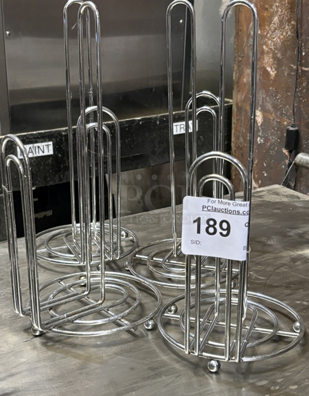 Silver Paper Towel Holders, 4 x Bid - Image 1 of 1