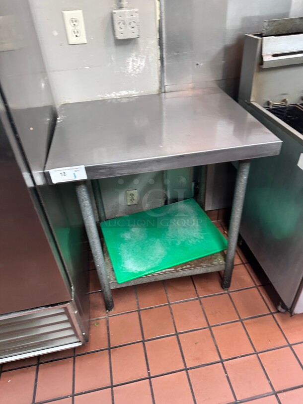 Clean! Commercial Stainless Steel Work Prep Table 30 inch wide  NSF  - Image 1 of 4
