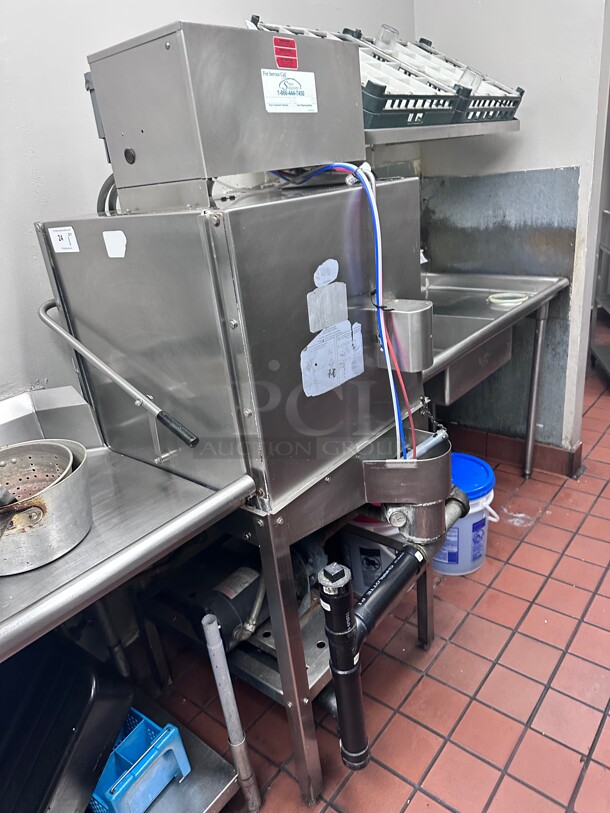 Working! ADS CMA Commercial Pass Through Upright Dishwasher 115 Volt NSF Tested and Working! - Image 1 of 9