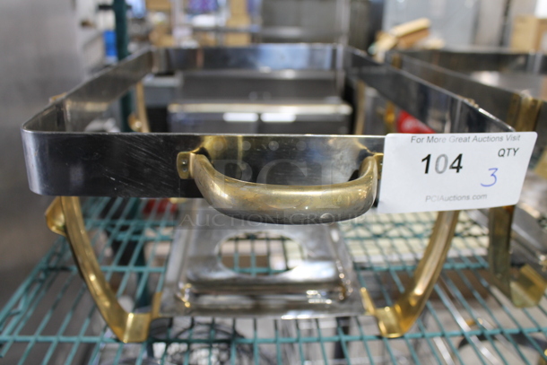3 Metal Chafing Dish Frames. 3 Times Your Bid! - Image 3 of 3