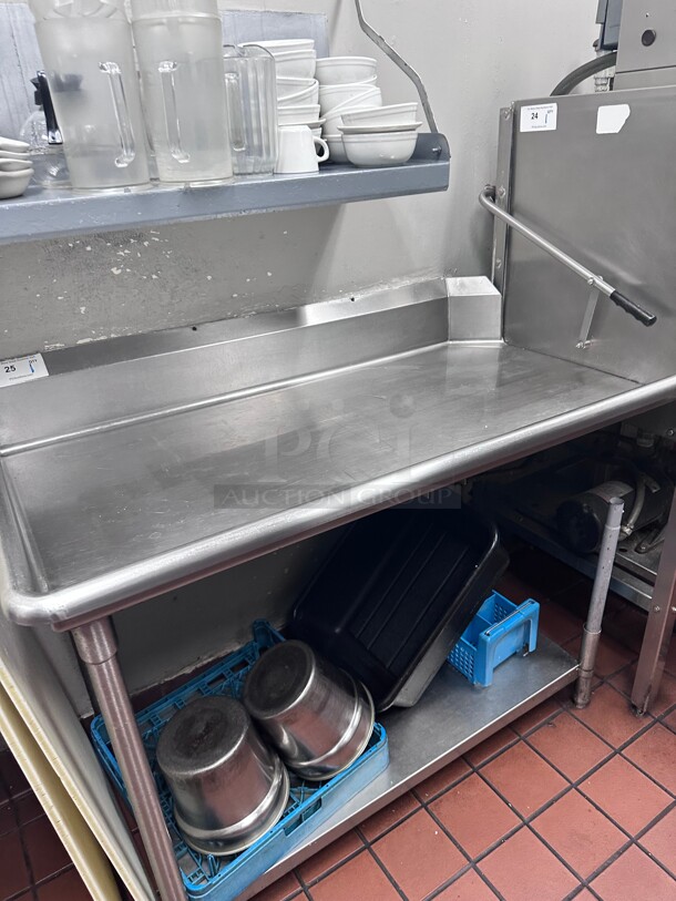 Clean! Advance Tabco Clean Straight Design Dishtable - R-L  Operation, Stainless Legs,  - Image 1 of 6
