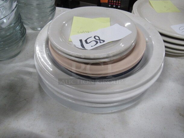 One Lot Of Assorted Plates.