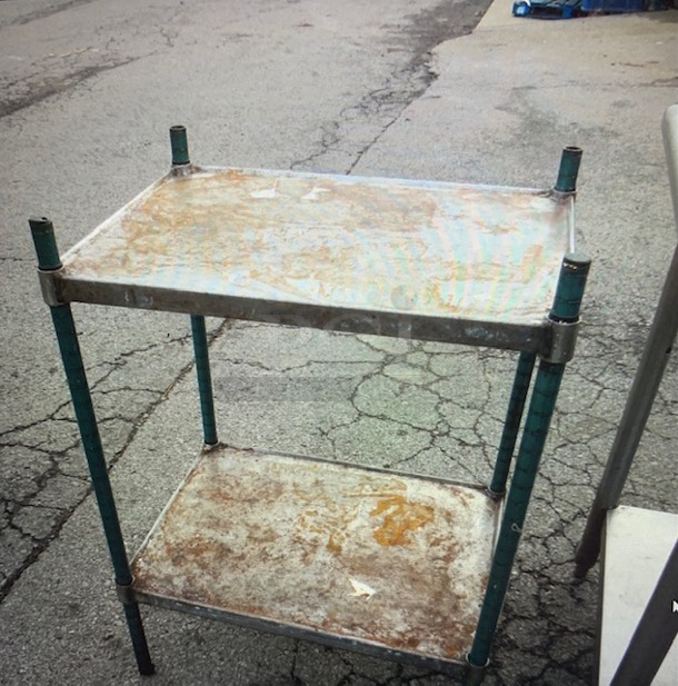 One Metro Shelf With 2 Solid Shelves. 24X18X33 - Image 1 of 1