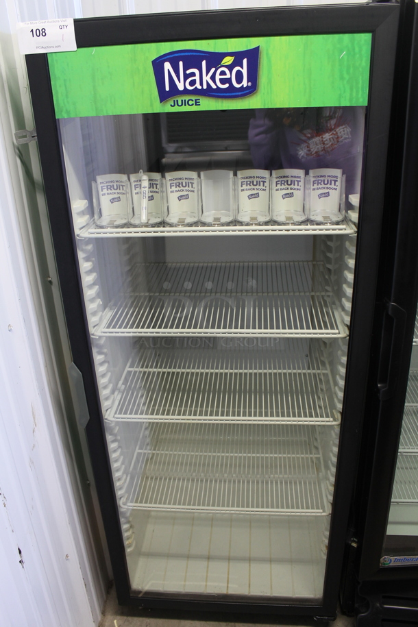 QBD DC12HB Metal Commercial Single Door Reach In Cooler Merchandiser w/ Poly Coated Racks. 115 Volts, 1 Phase. Tested and Working! - Image 2 of 5