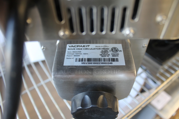 BRAND NEW SCRATCH AND DENT! VACPAK-IT 186SV158 Commercial Stainless Steel Sous Vide Circulator Head. 120V. Tested And Working! Stock Pictures Used For Gallery Picture. - Image 5 of 8