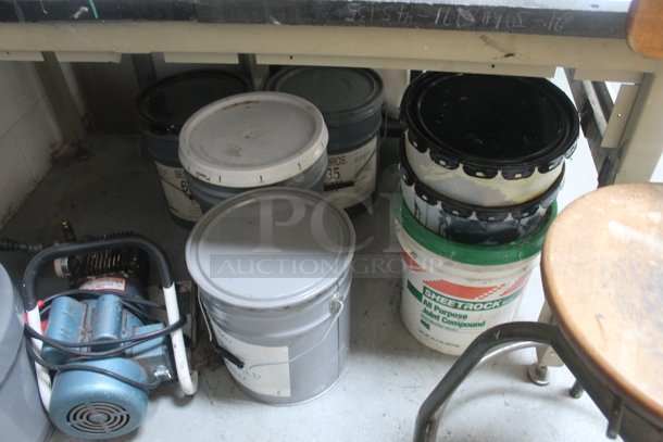 ALL ONE MONEY! Lot of Various Items Including Table, Chair and Buckets. BUYER MUST REMOVE. - Image 7 of 9