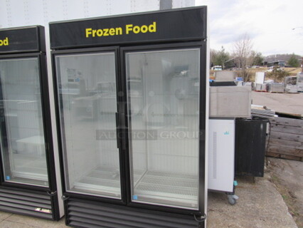 One True 2 Glass Door Freezer With 6 Racks. Model# GDM-49F-LD. 230 Volt. 1 Phase. 54X1X78.5 Working