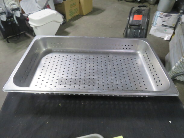 One Full Size 2.5 Inch Perforated Hotel Pan.  - Image 1 of 1