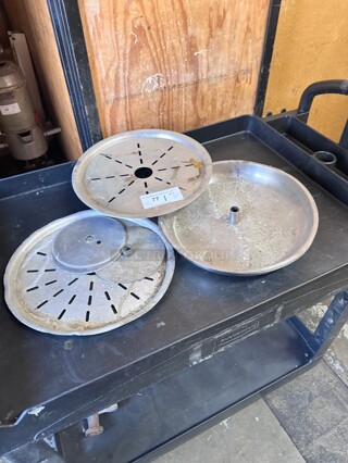 One Lot! Assorted Stainless Steel Plates for Gyro Machine NSF 