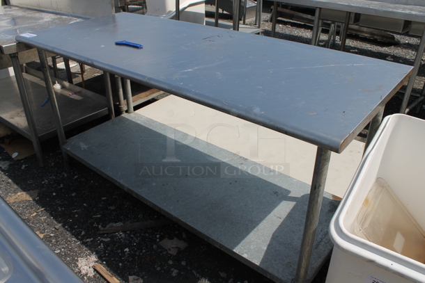 Stainless Steel Commercial Table w/ Metal Under Shelf. - Image 1 of 4